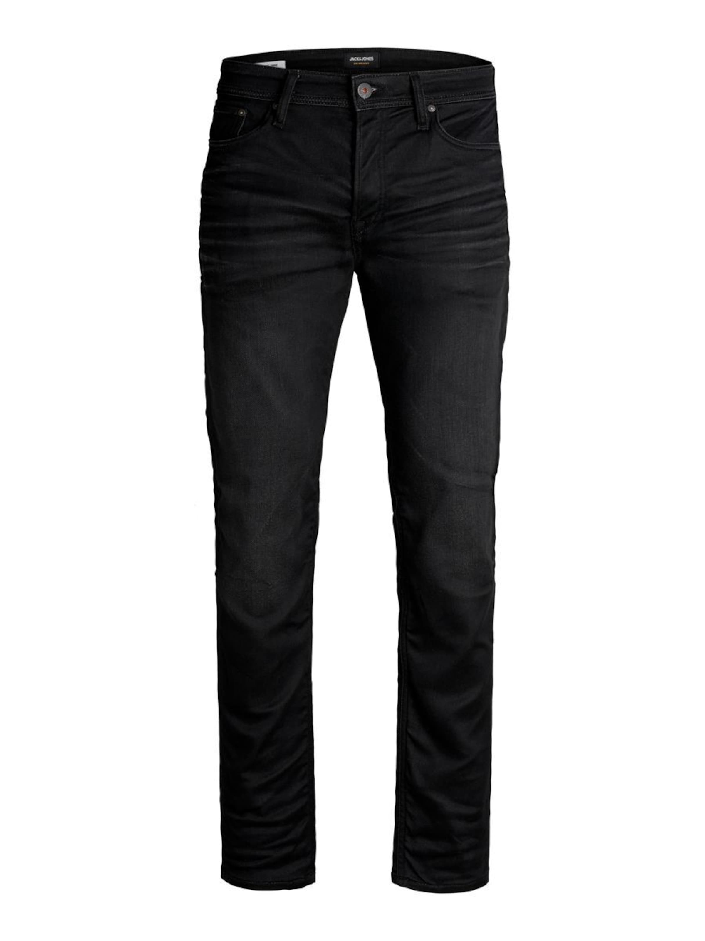 JACK & JONES - Tapered Vaquero 'Mike' en negro: frente