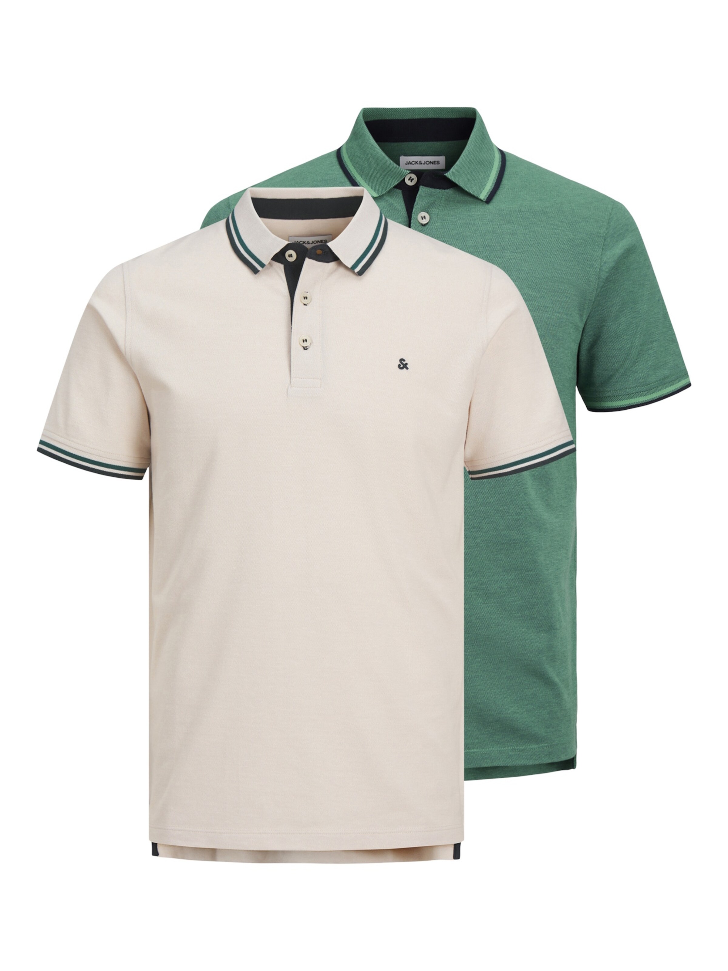 T-Shirt 'Paulos' JACK & JONES en beige : devant
