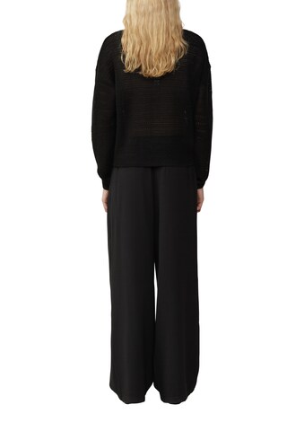 QS Pullover in Schwarz