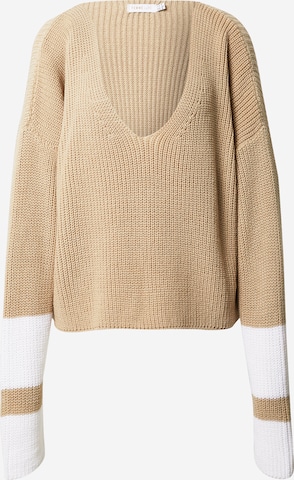 Femme Luxe Sweater 'REIGN' in Beige: front