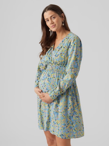 Robe 'Renee Tess' MAMALICIOUS en bleu : devant