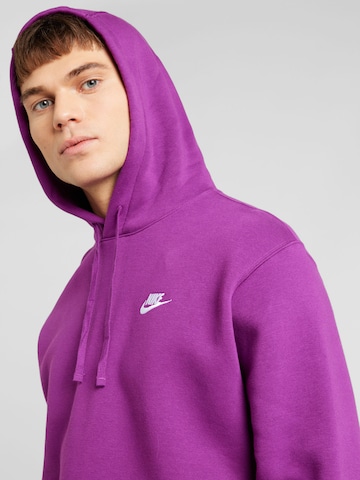 Coupe regular Sweat-shirt 'Club Fleece' Nike Sportswear en violet