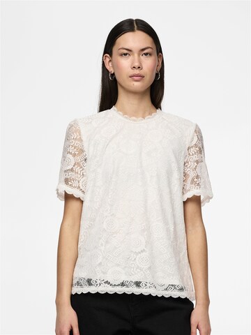 PIECES Blouse 'OLLINE' in Wit: voorkant