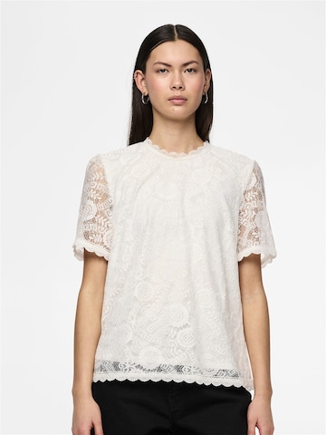 PIECES - Blusa 'OLLINE' en blanco: frente