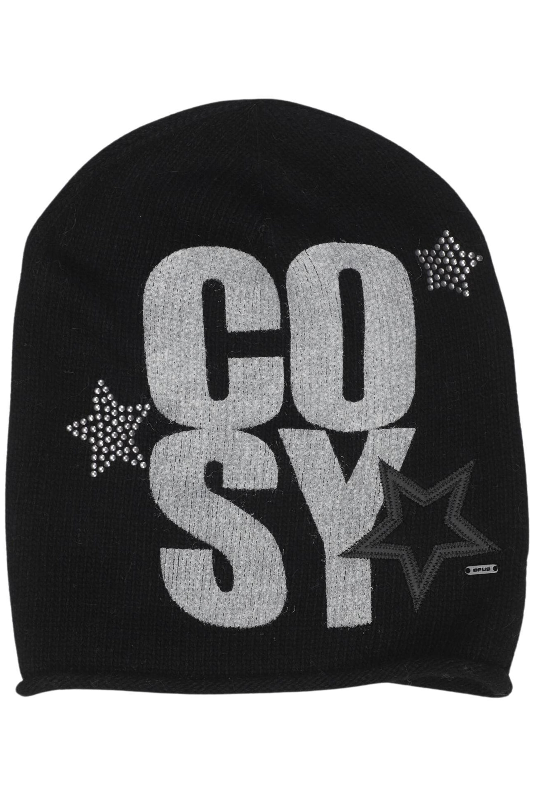 OPUS Hat & Cap in One size in Black: front