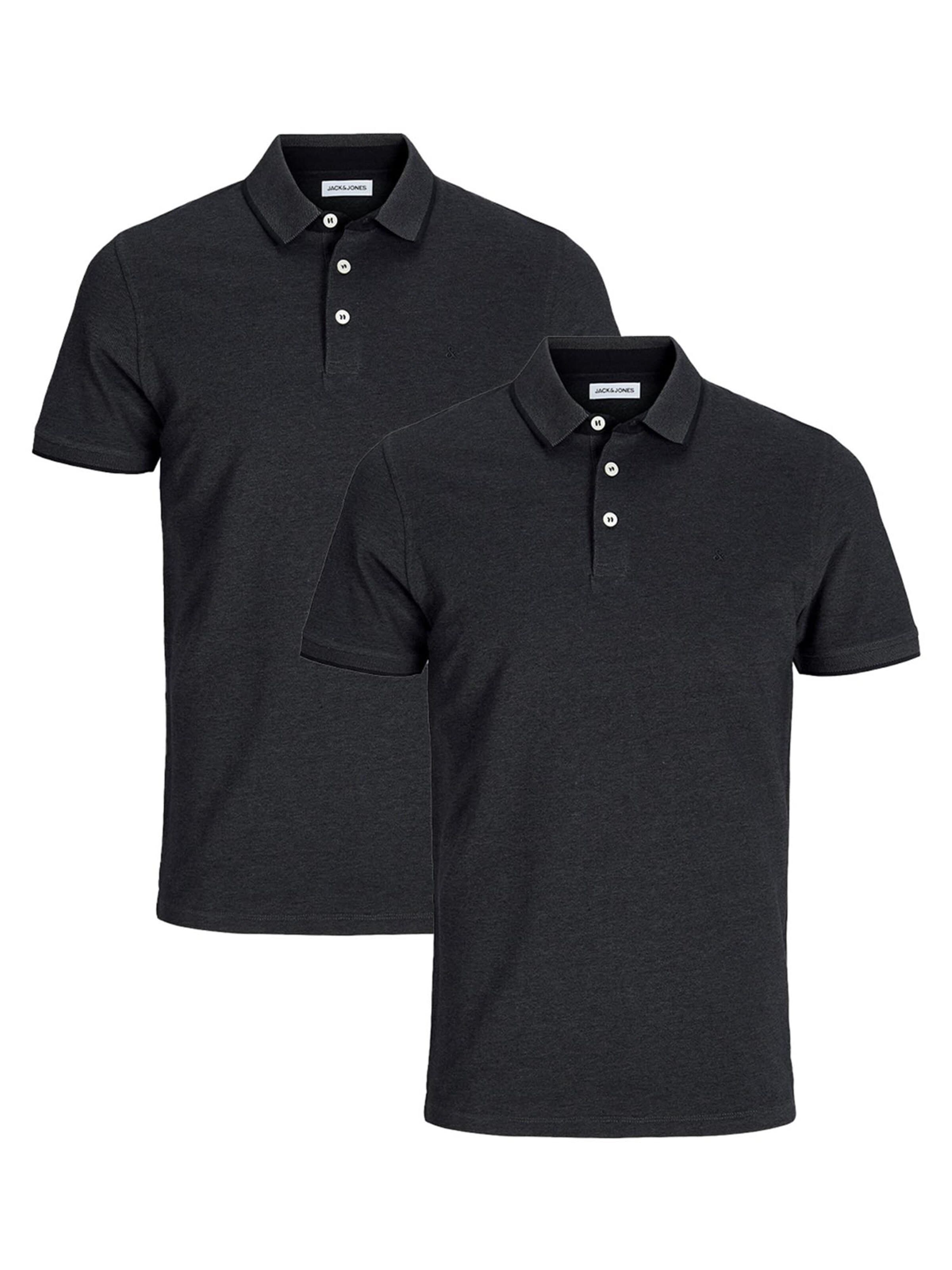 JACK & JONES Shirt 'Paulos - Slim Fit' in S/Slim in de kleur Donkergrijs, Productweergave