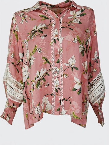 Miss June Blouse 'Chemise Tulla' in Roze: voorkant
