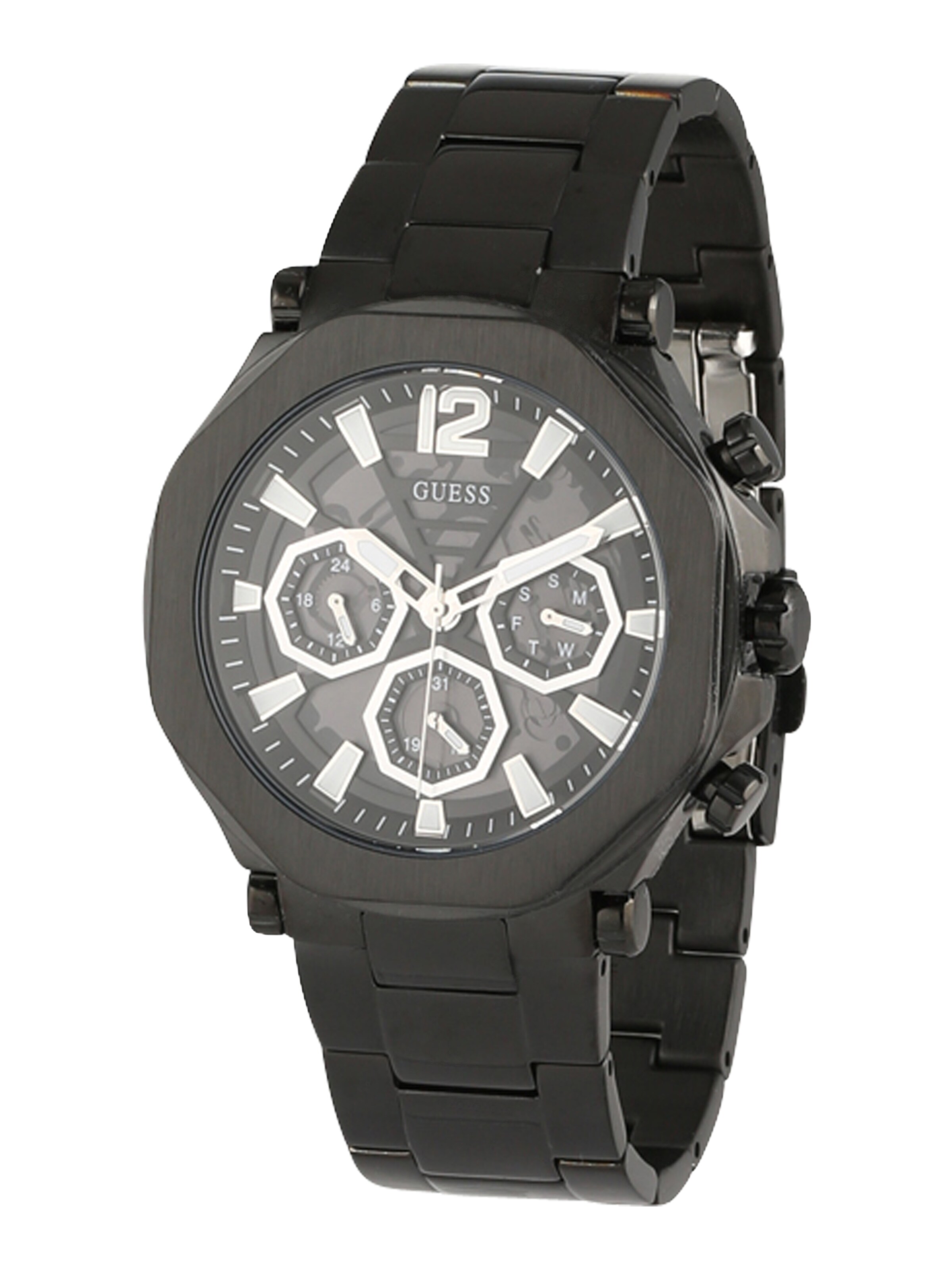 GUESS Uhr 'EDGE' in Schwarz ABOUT YOU - Main Image