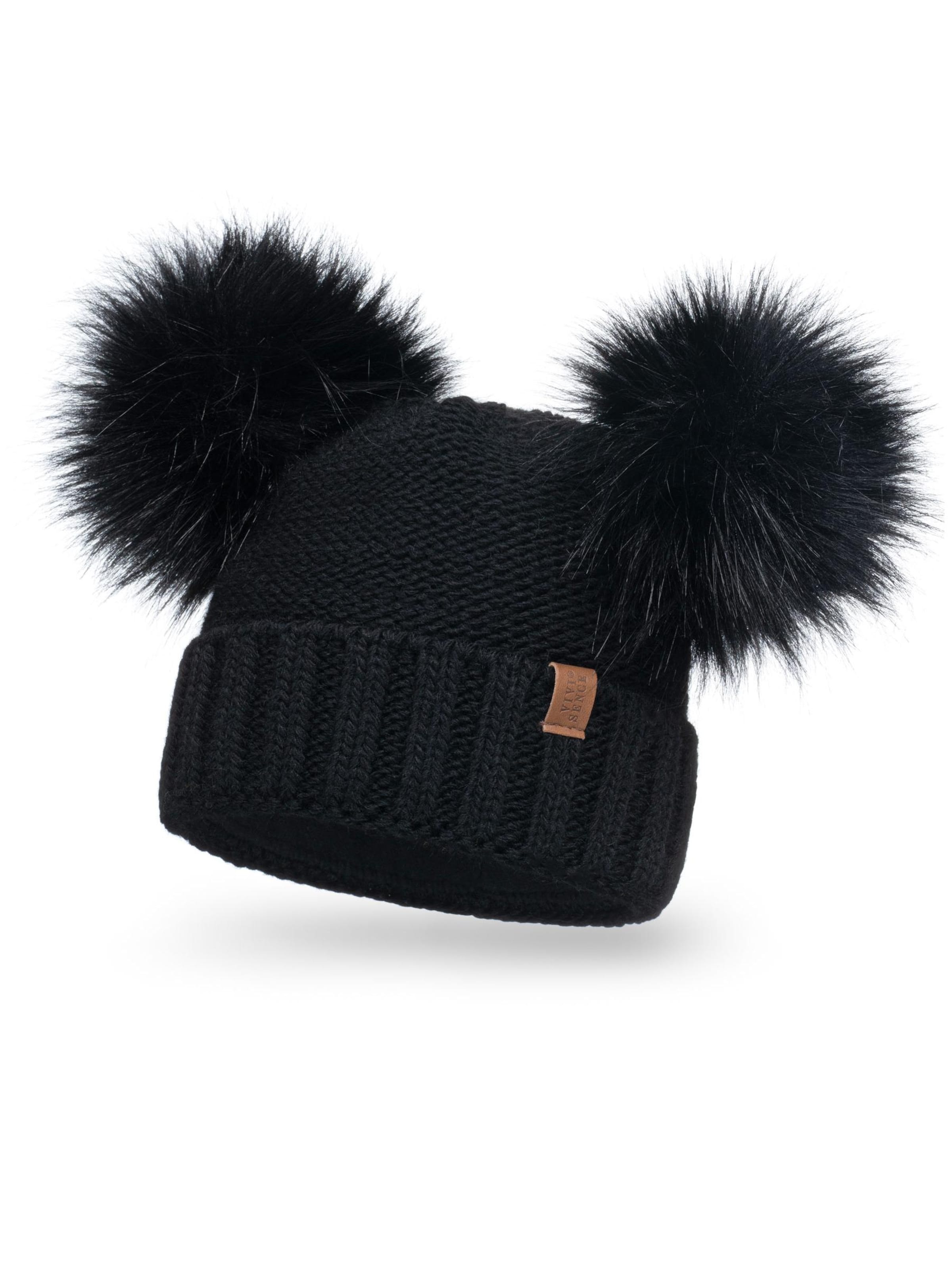 Vivisence Beanie '70106' in Black: front