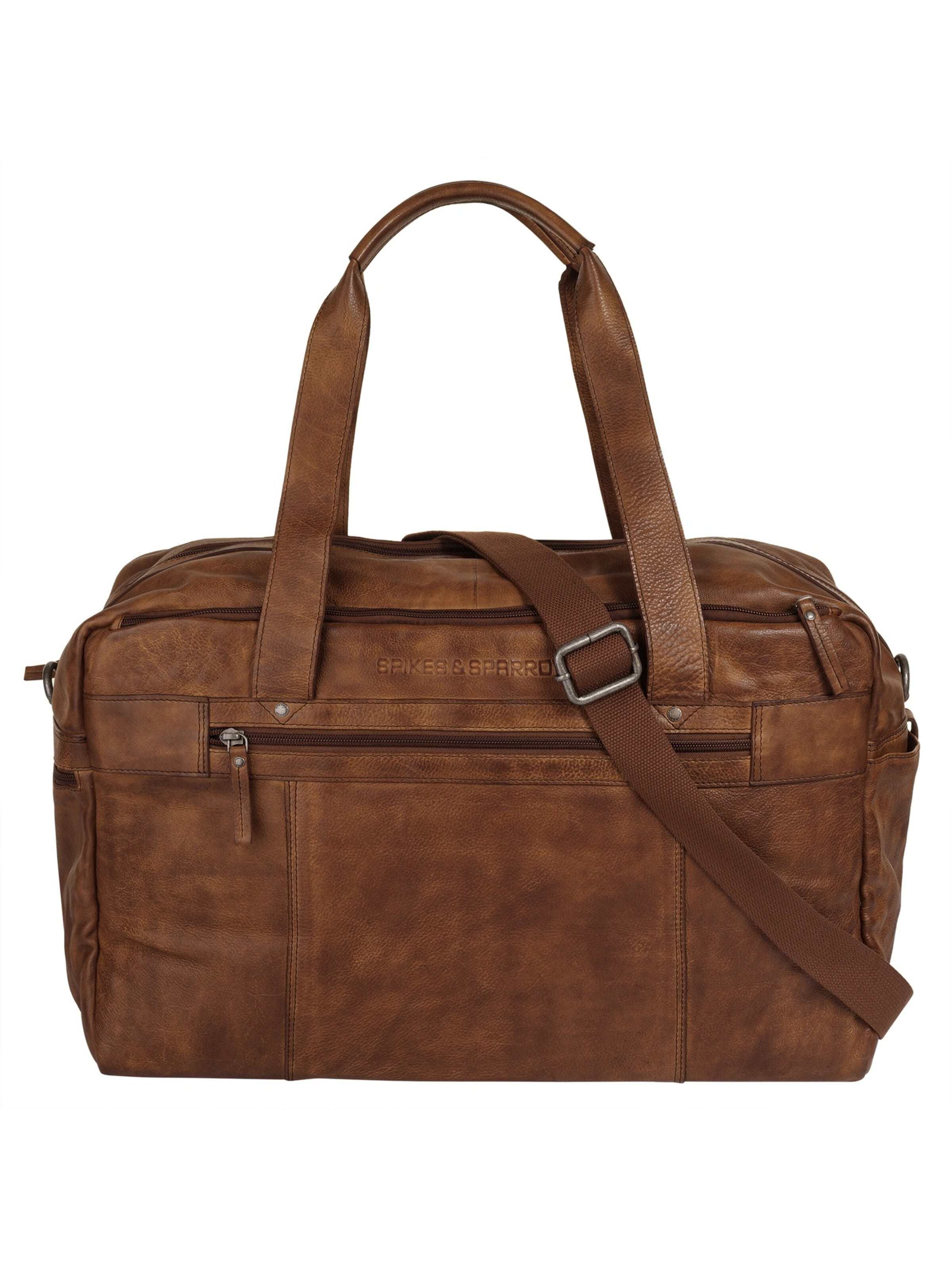 Spikes & Sparrow Reisetasche 'WEEKENDER'‌‌‌‌‌‌‌‌ in Braun: Vorderseite