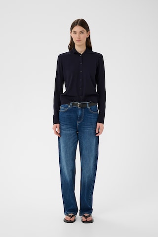 InWear Gebreid vest 'MIKOIW' in Blauw