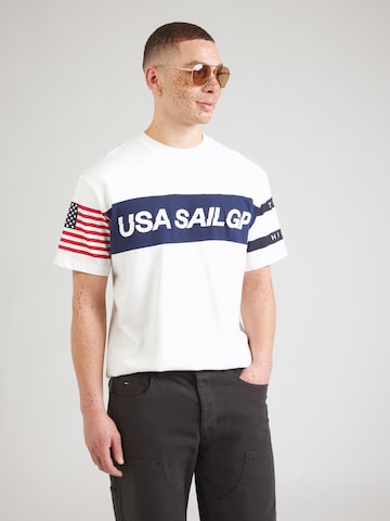 TOMMY HILFIGER Тениска в бежово: отпред