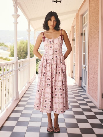 rožinė Cath Kidston Palaidinės tipo suknelė: priekis