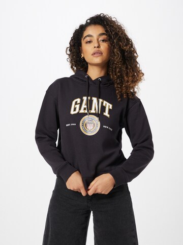 Sweat-shirt GANT en noir : devant