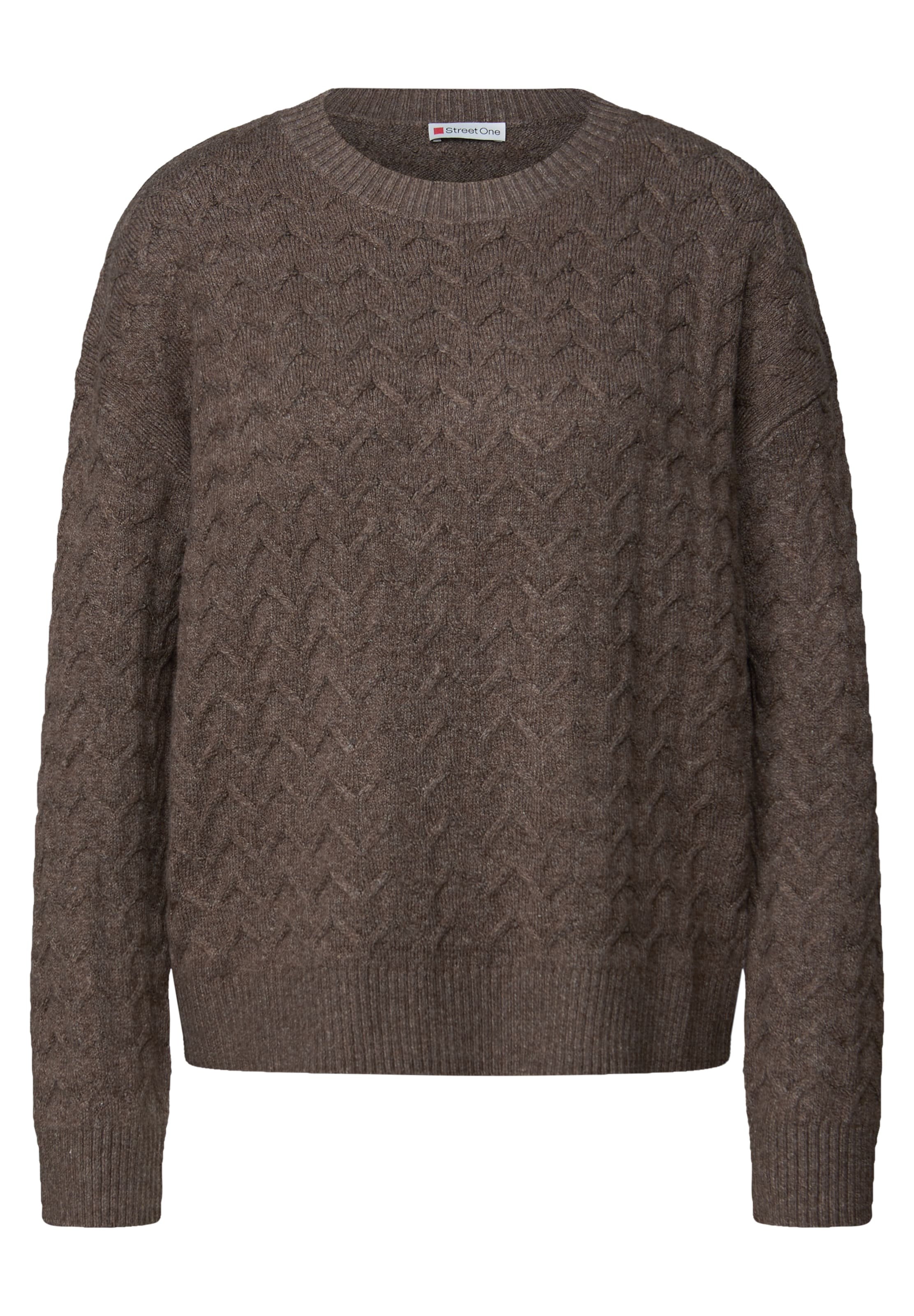 STREET ONE Sweater in Brown: front