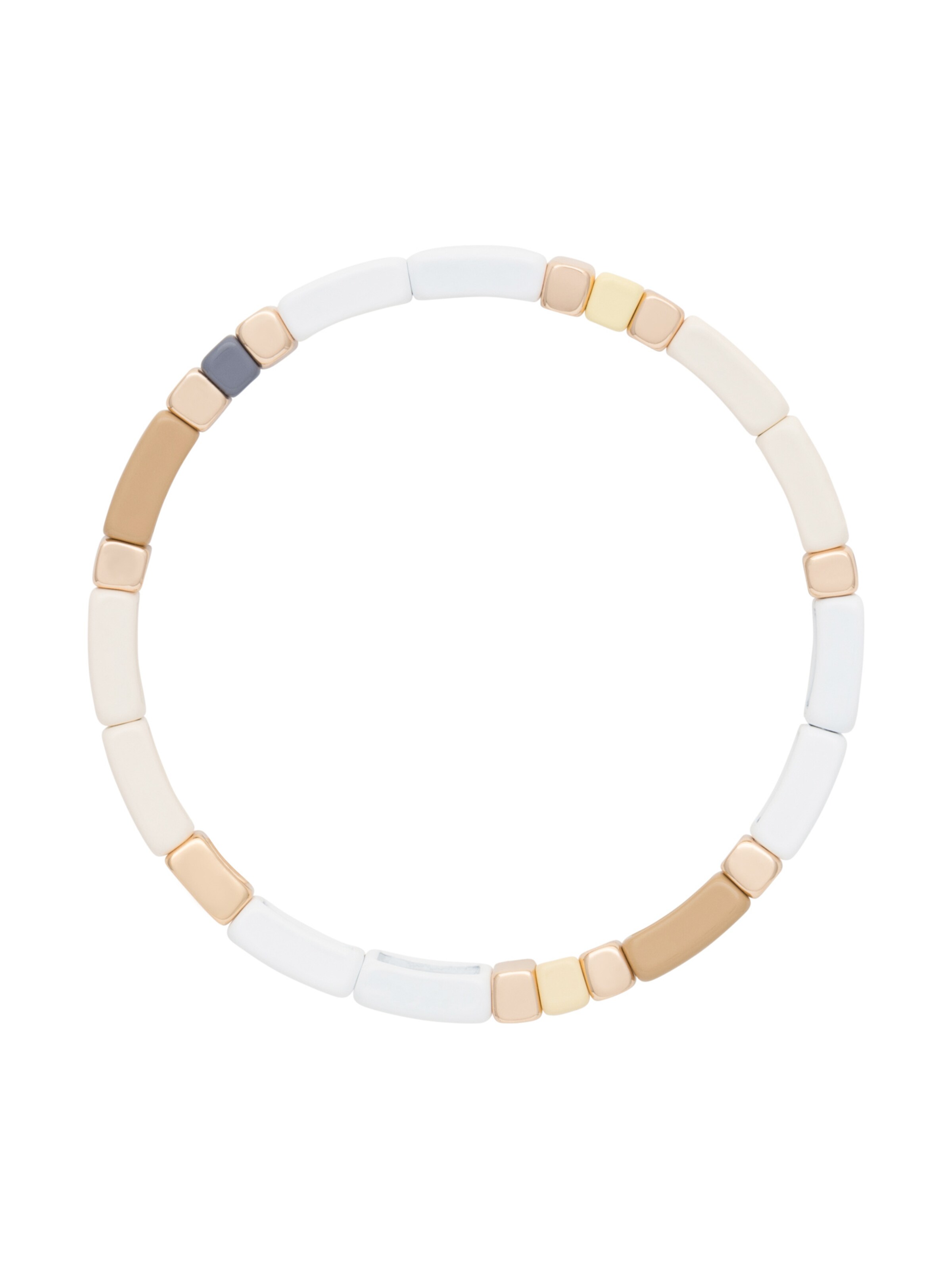 A&C Oslo – Nordic Design Jewellery Armband 'Enamel Tiles' in Gemengde kleuren: voorkant