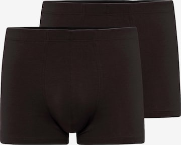 Hanro Boxershorts 'Cotton Superior' in Schwarz: Vorderseite