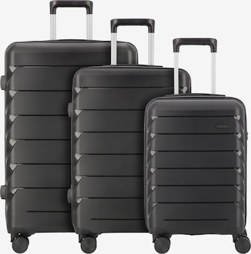 Ensemble de bagages D&N en noir : devant