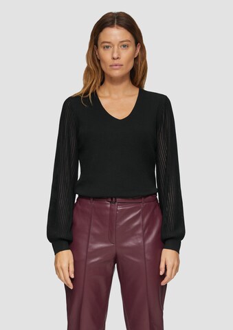 Pull-over s.Oliver BLACK LABEL en noir : devant