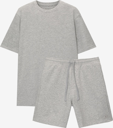 Pull&Bear Jogginganzug in Grau: Vorderseite