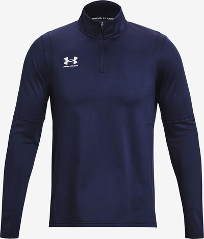 UNDER ARMOUR Sporta krekls 'Challenger', krāsa - tumši zils / balts, Preces skats