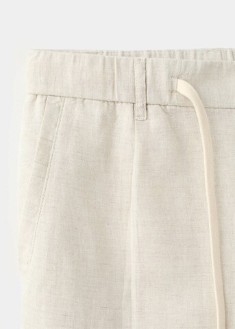 MANGO MAN Slim fit Pleat-Front Pants 'Romelino' in Beige