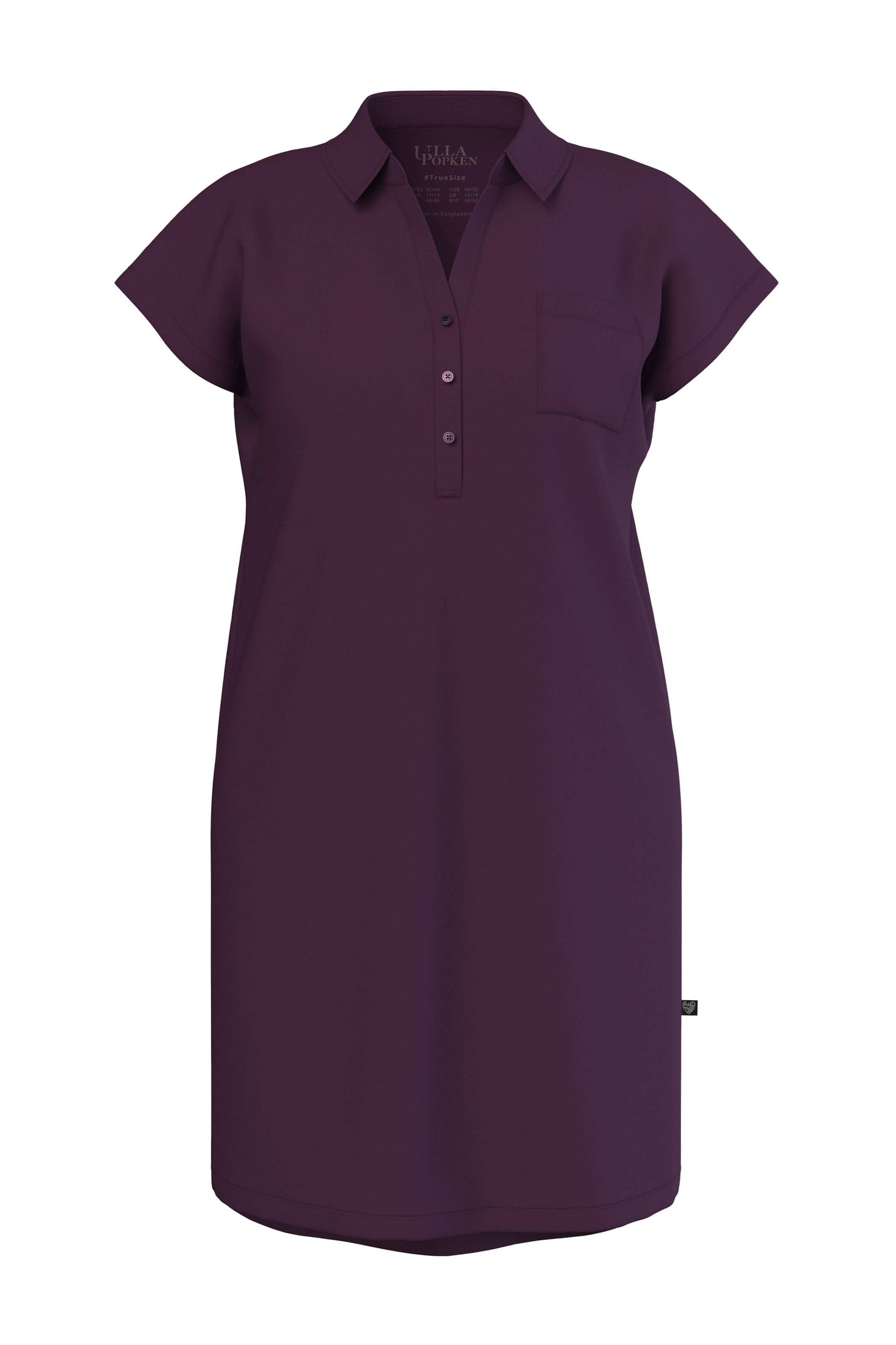 Ulla Popken Nachthemd in Rot: Vorderseite