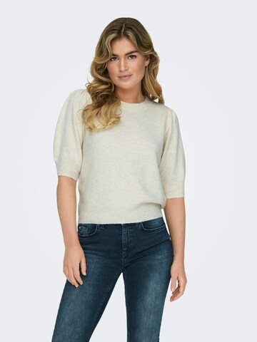 ONLY Sweater 'Rica' in Beige: front