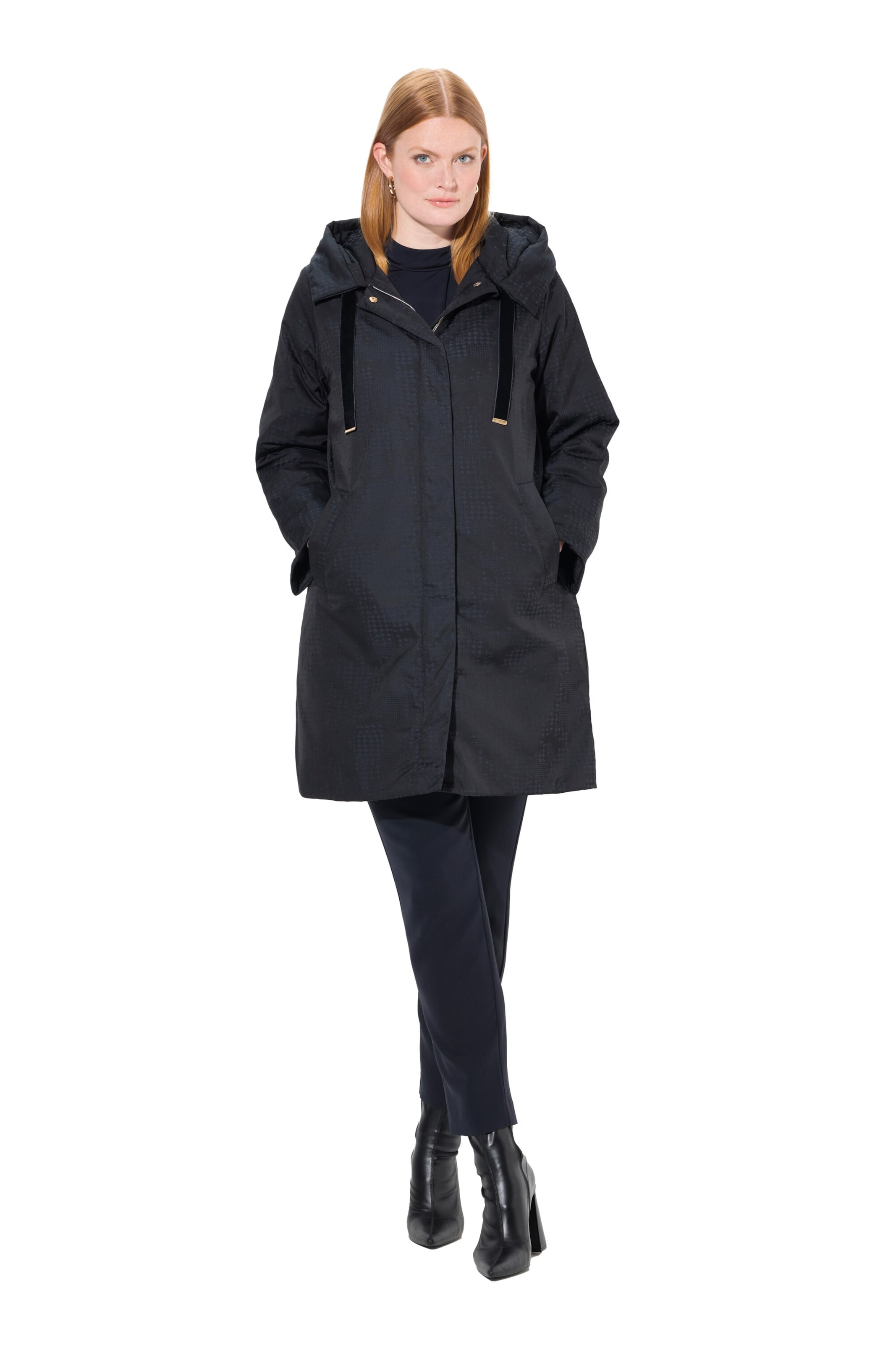 Ulla Popken Between-seasons coat in Blue