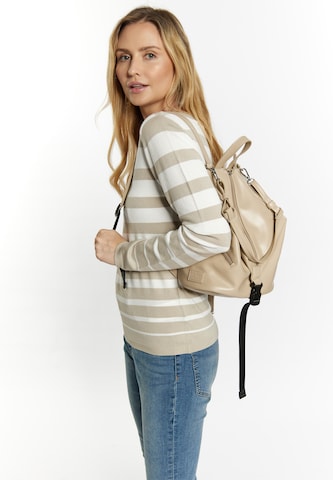 usha BLUE LABEL Ryggsäck i beige: framsida