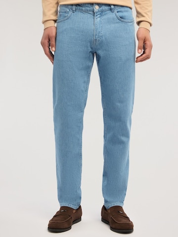 Coupe slim Jean Trussardi en bleu : devant