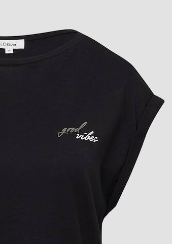 s.Oliver Shirt in Schwarz