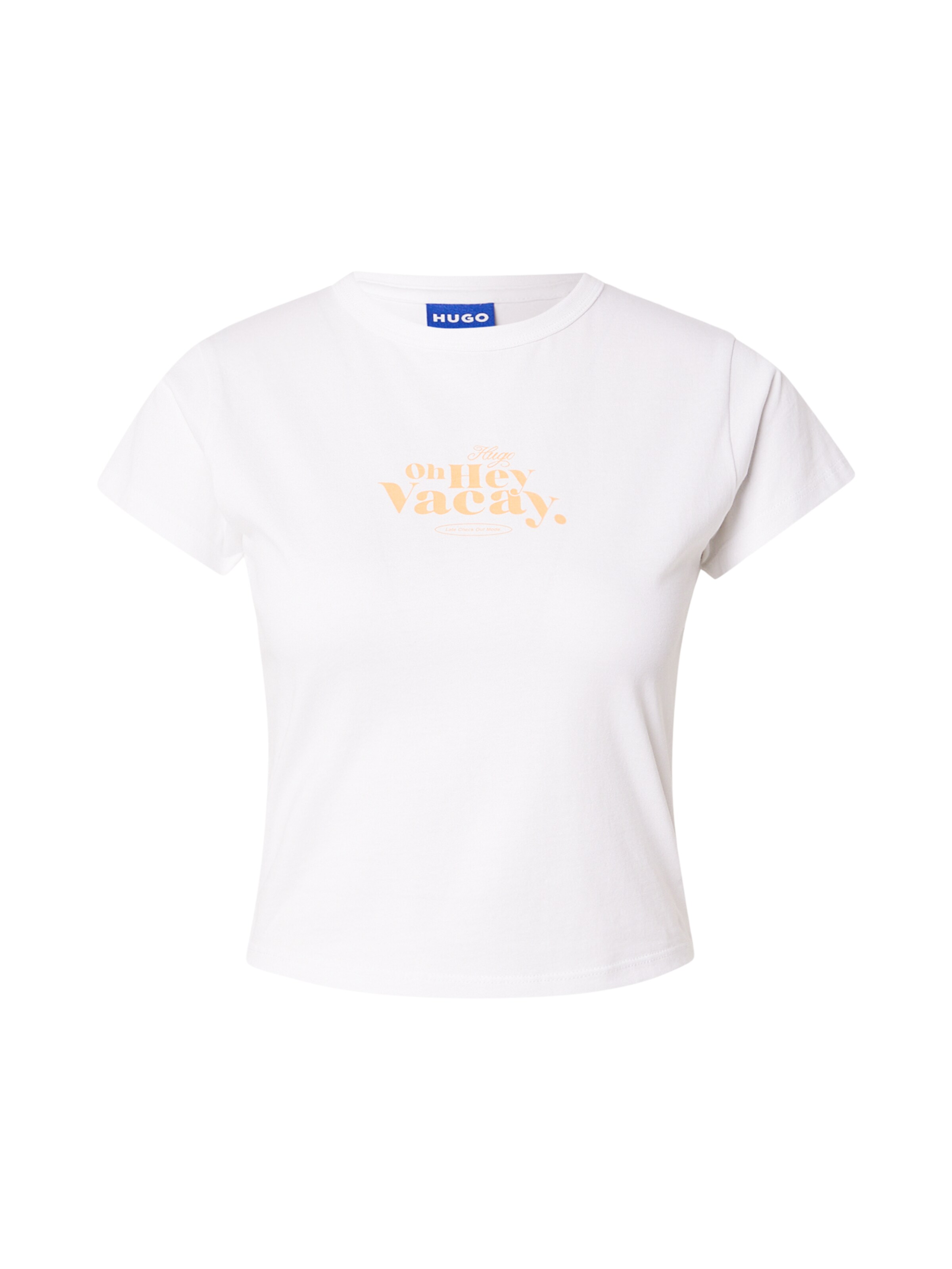 HUGO Póló 'Dichroma_B' - fehér: elől