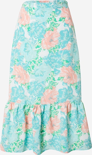 Fashion Union Skirt 'SHIMMER' in Light blue / Pastel green / Pink, Item view