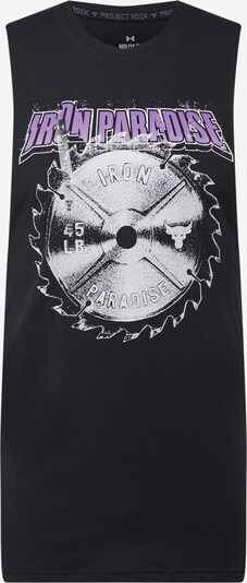 UNDER ARMOUR T-Shirt fonctionnel 'Project Rock' en violet / noir / blanc, Vue avec produit