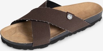 Bayton Mule 'Saxo' in Brown: front