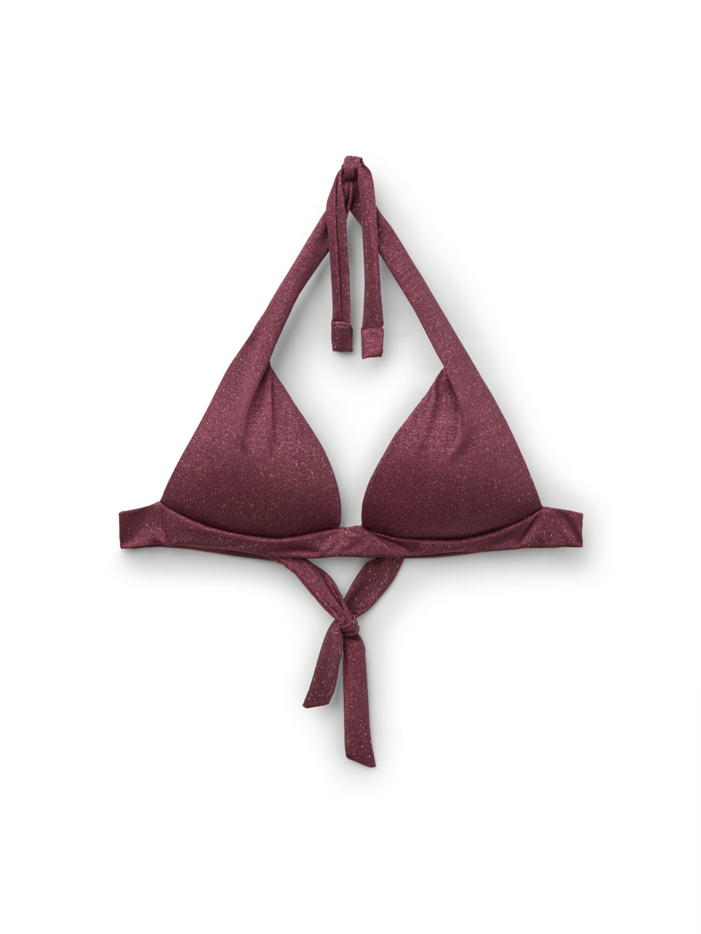 CALZEDONIA Triangel Bikinitop 'Golden Glow' in Rot: Vorderseite