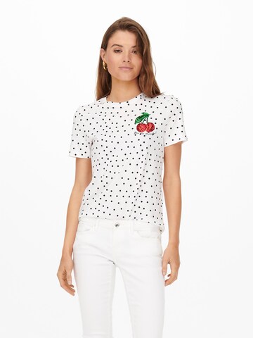 ONLY - Camiseta 'KITA' en blanco: frente