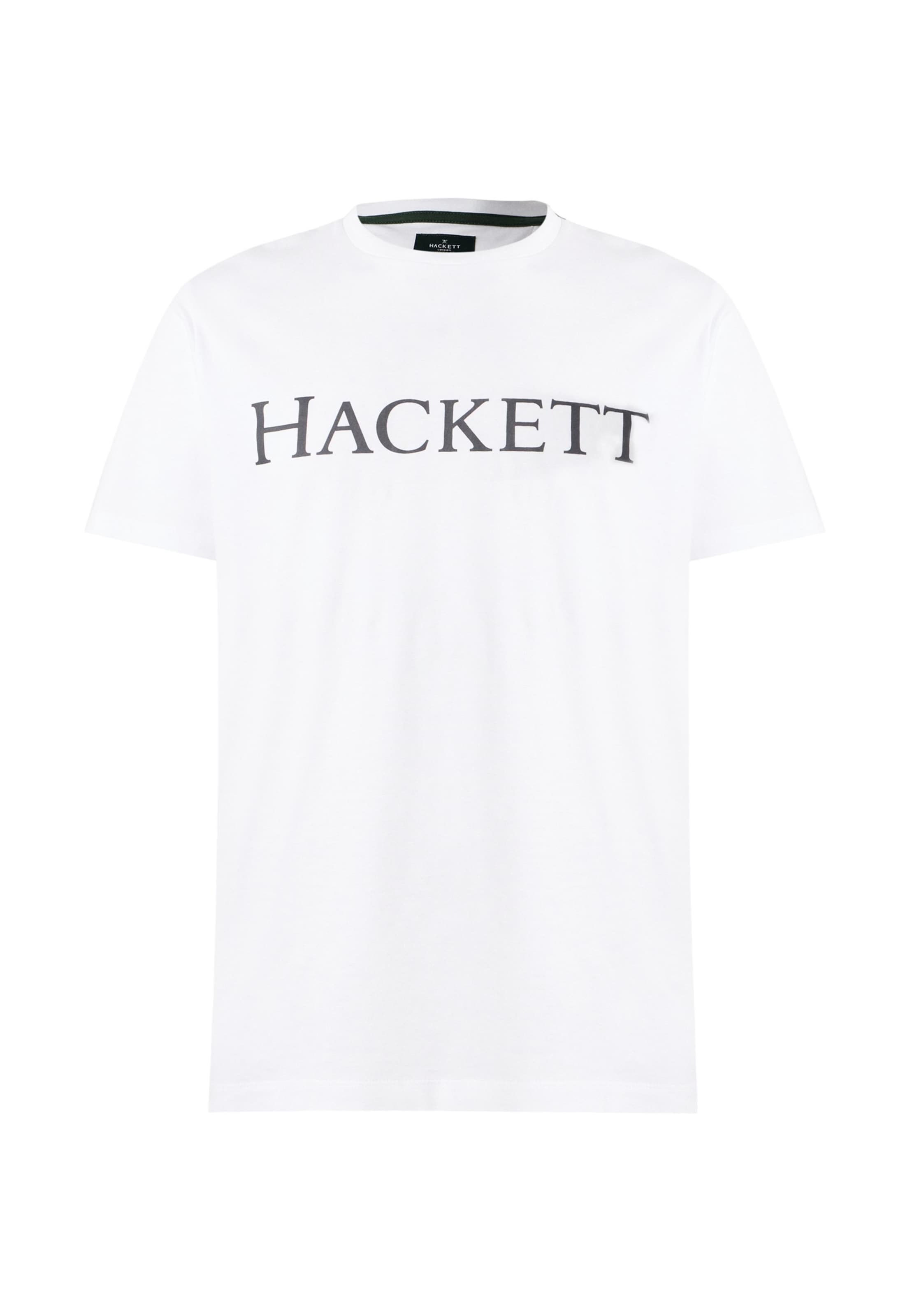 Hackett London - Camiseta 'HRTG' en blanco: frente