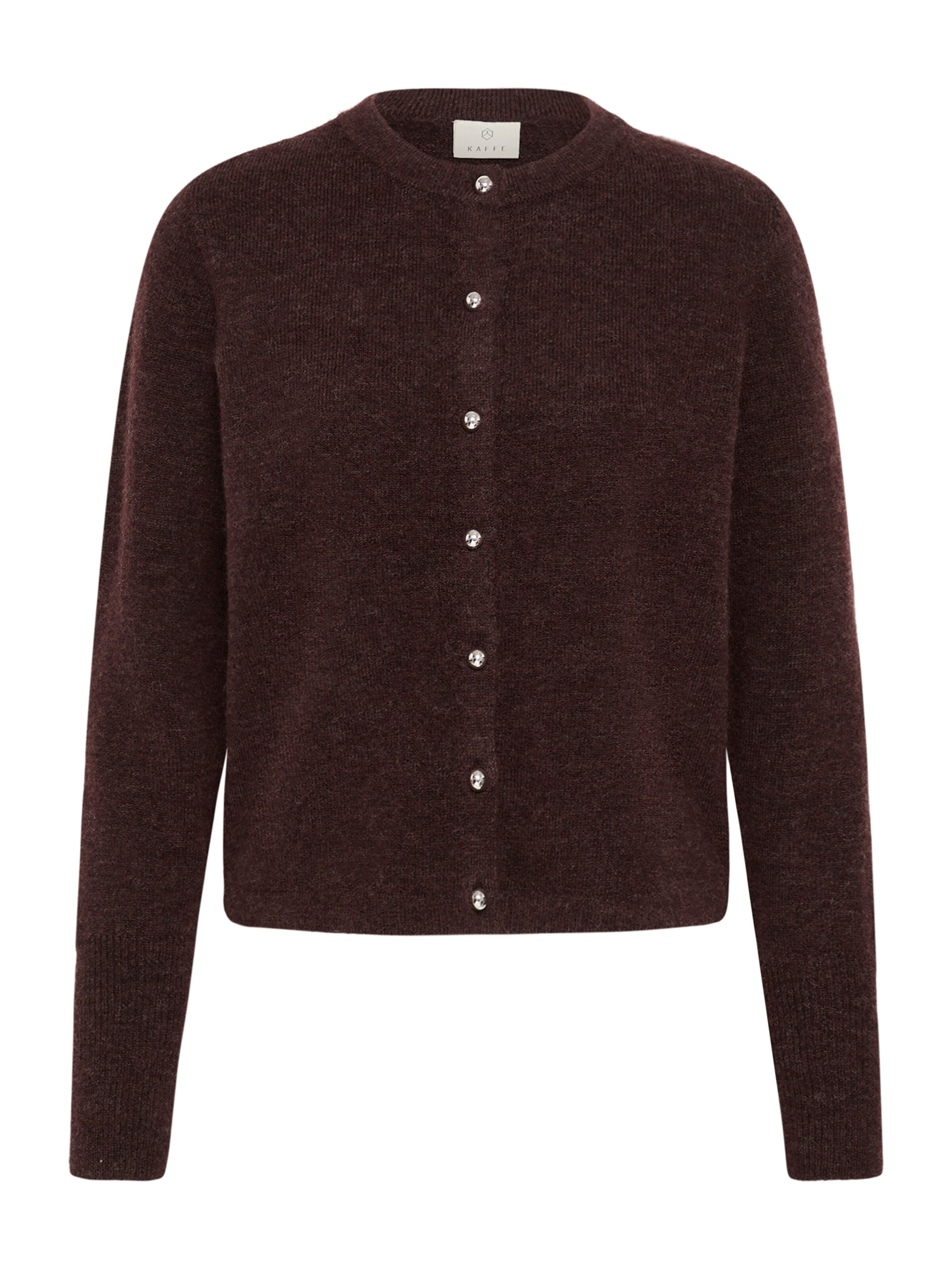 Kaffe Knit Cardigan 'KANiel' in Brown: front