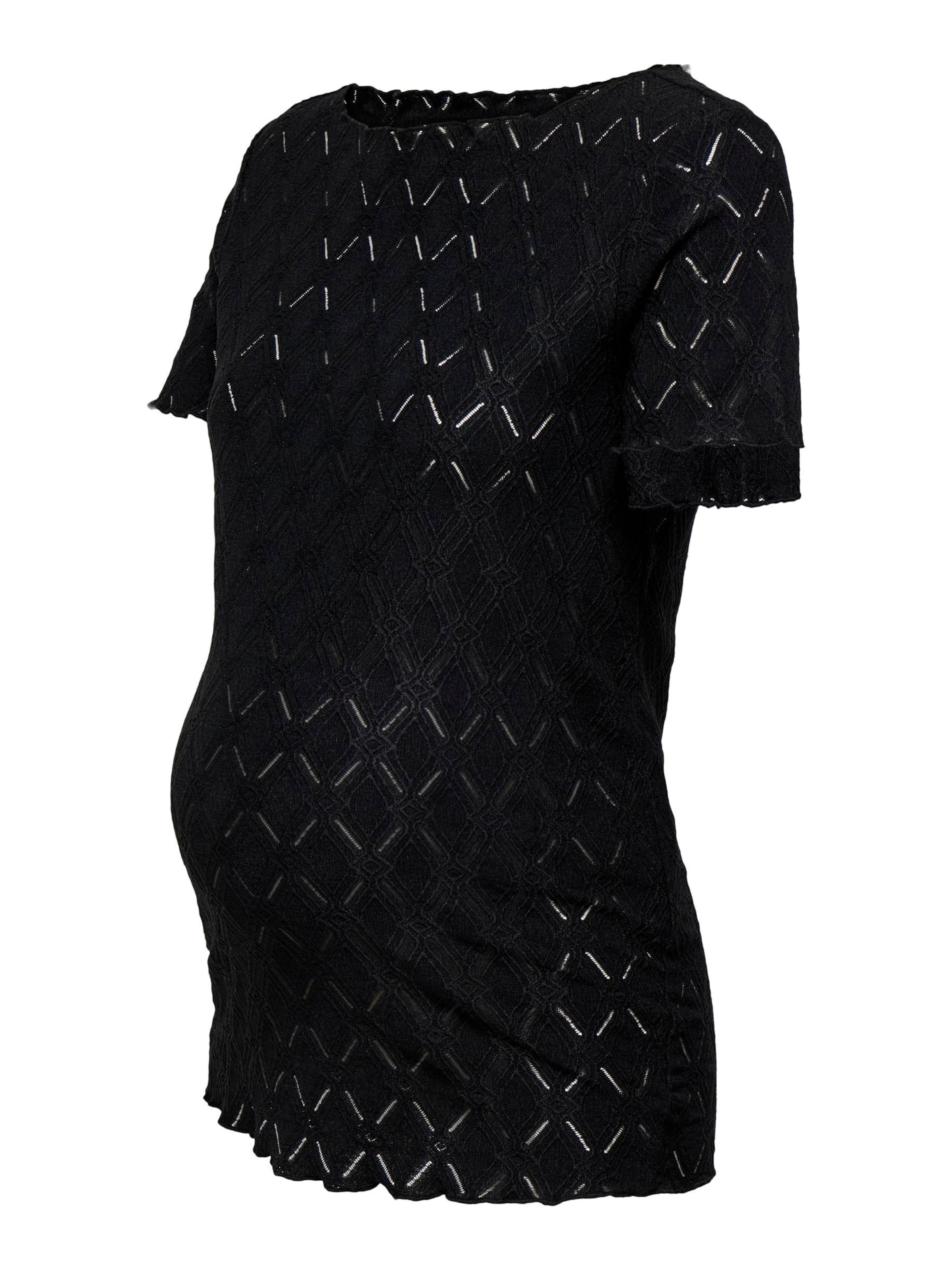 Only Maternity - Camiseta 'OLMJunila' en negro: frente