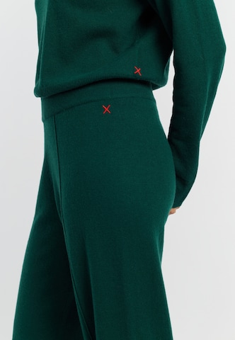 Chinti & Parker Wide Leg Bukser 'Basics' i grøn