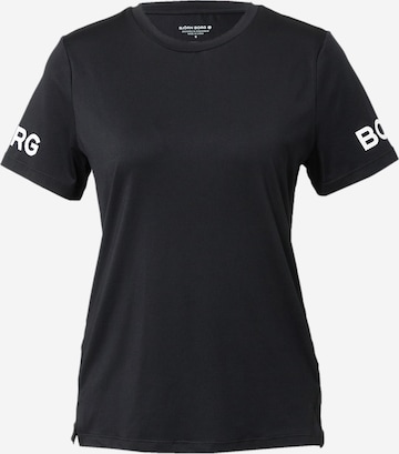 BJÖRN BORG Performance Shirt in Black: front
