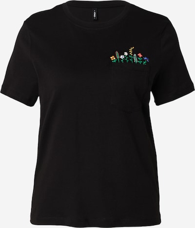 ONLY T-shirt 'POLLY' en vert / rouge / noir / blanc cassé, Vue avec produit
