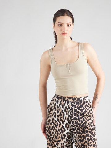 ABOUT YOU Top 'Dotta' in Beige: front