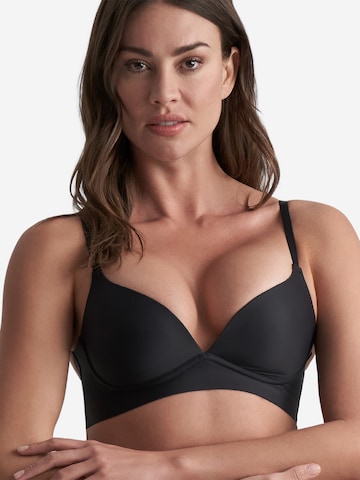 Bye Bra - Push-up Soutien em preto: frente
