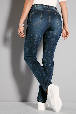 MIAMODA Slimfit Jeans in Blauw: voorkant