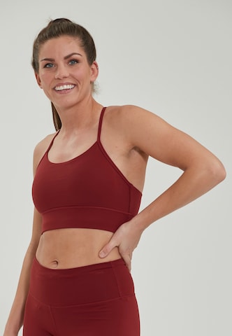 ENDURANCE Bralette Sports Bra 'Raleigh' in Red: front