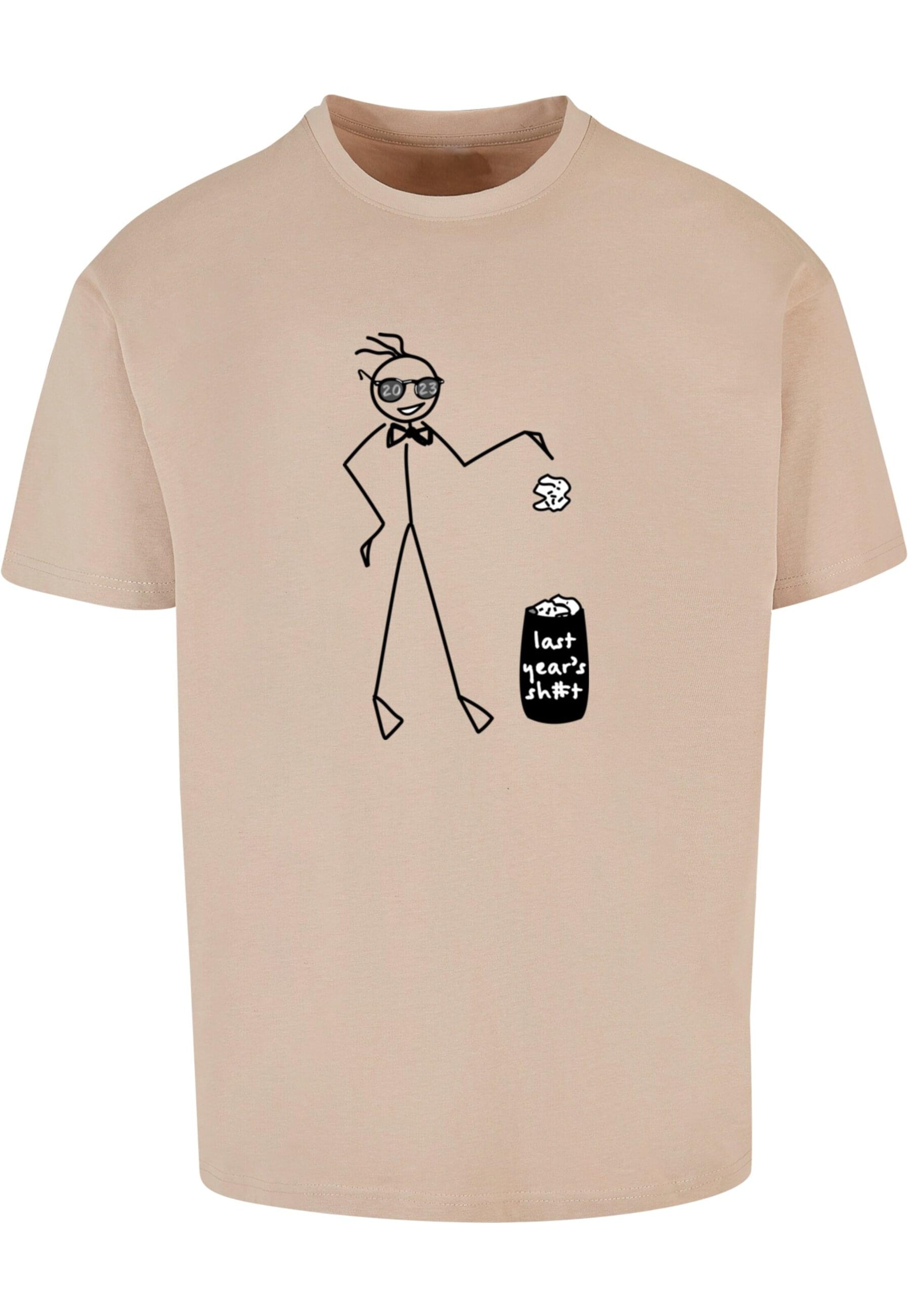smėlio Merchcode Marškinėliai 'Last Year': priekis