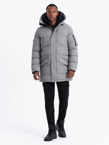 Ombre Winter jacket 'OM-Jalj-0201' in Grey